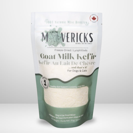 Freeze Dried Goat Milk Kefir 70g Bag for Dogs & Cats - Gut Support Dog & Cat Food Topper