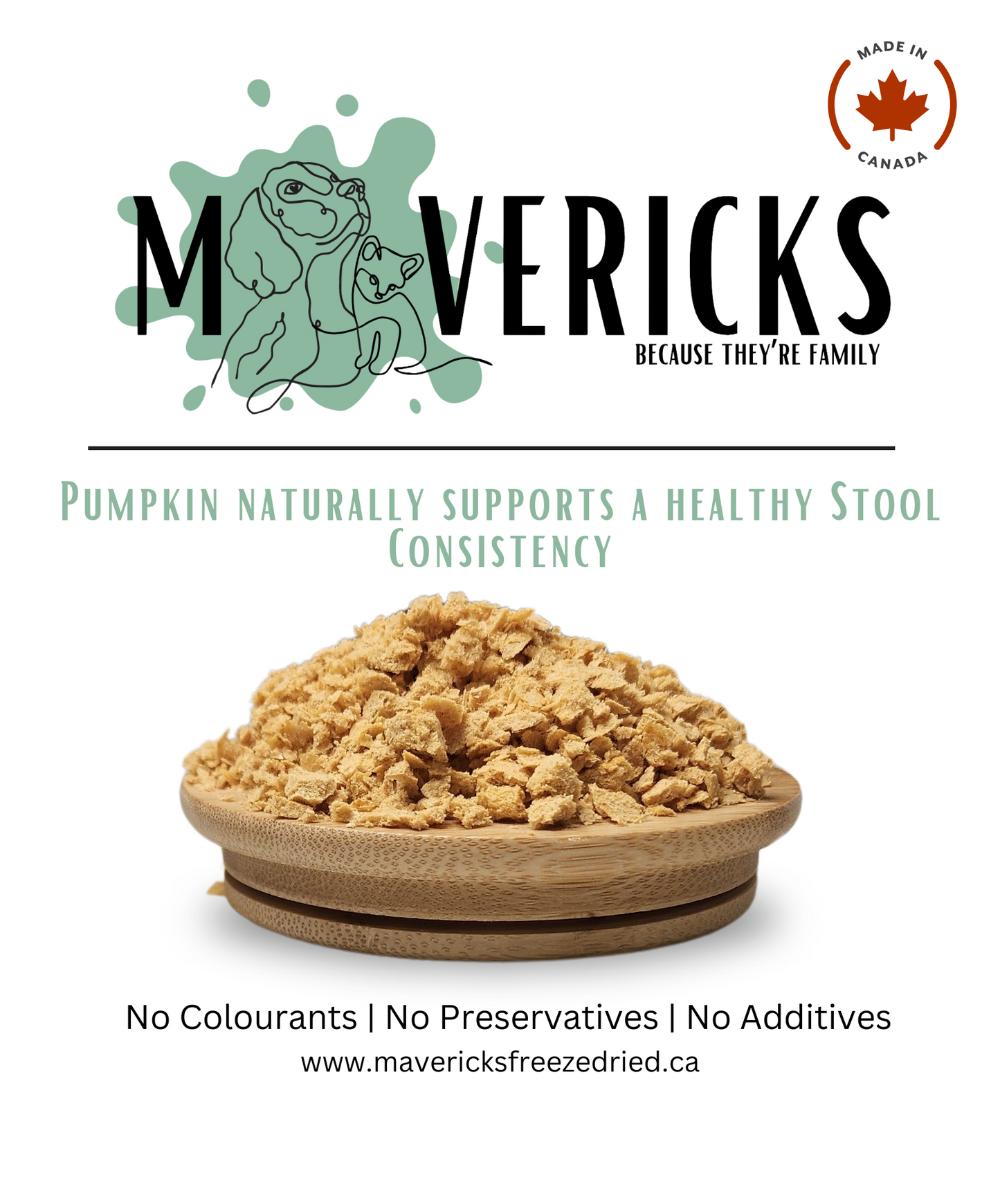 Freeze Dried Pumpkin BIG bag for Dogs & Cats - Gut & Stool Support Dog and Cat Food Topper