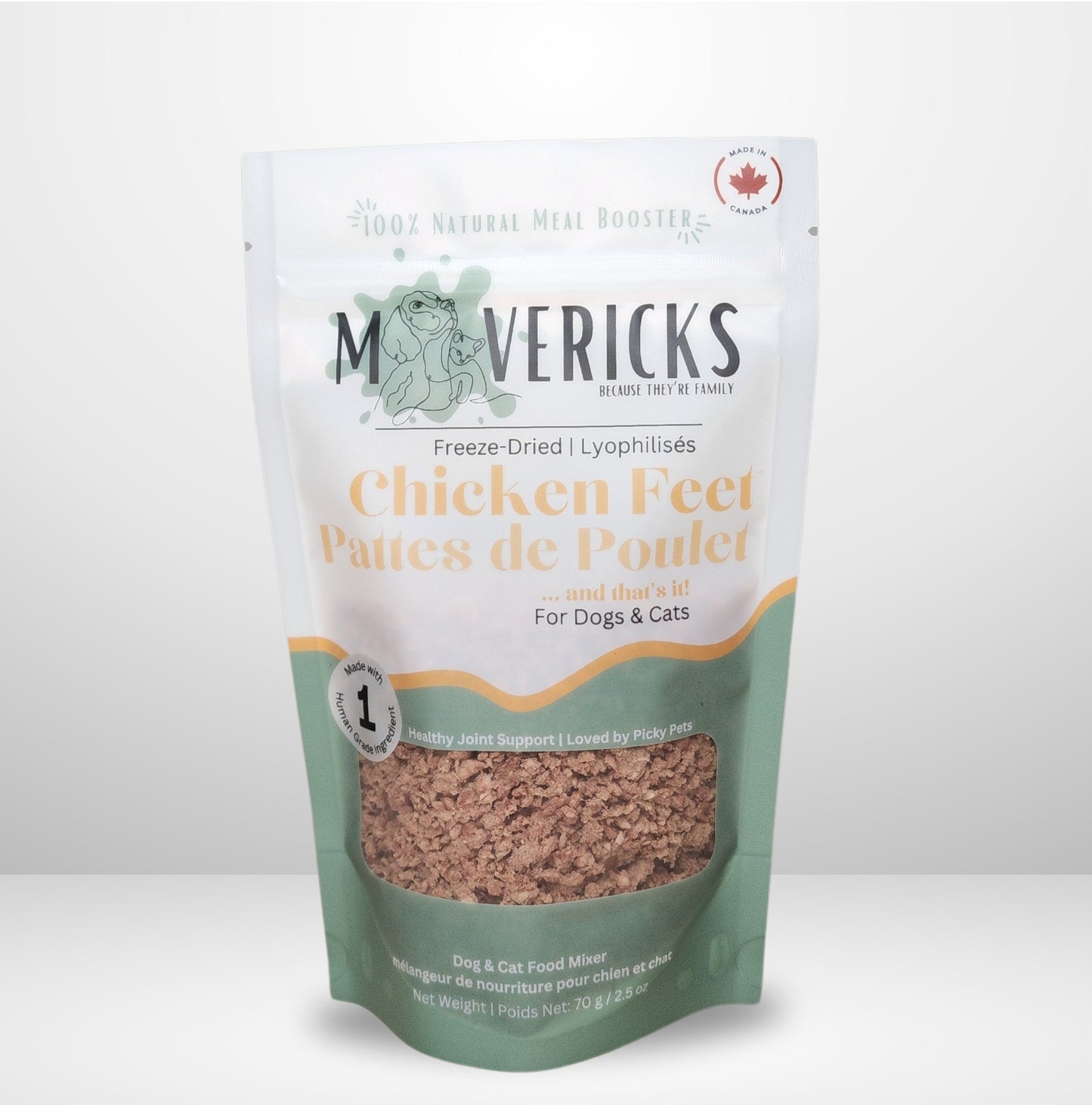 Freeze Dried Chicken Feet Powder for Dogs & Cats - Joint Support Dog & Cat Food Topper