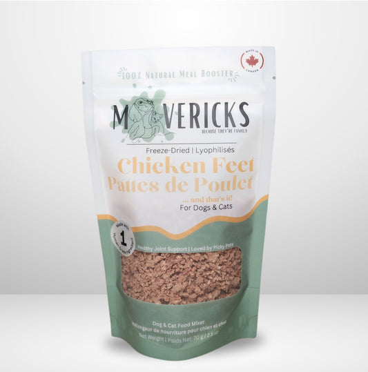 Freeze Dried Chicken Feet Powder for Dogs & Cats - Joint Support Dog & Cat Food Topper