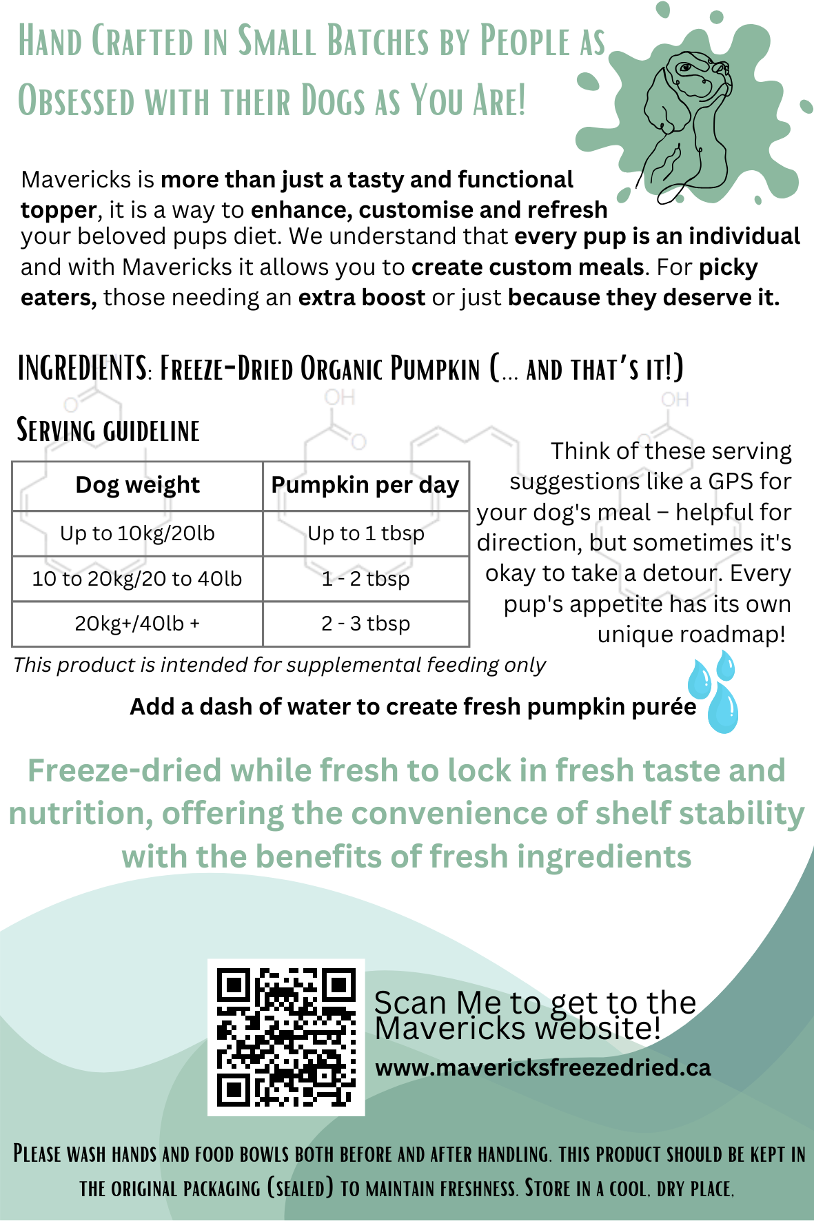 Freeze Dried Organic Pumpkin for Dogs - Gut & Stool Support Dog Food Topper