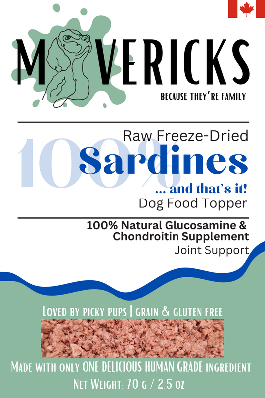 Freeze Dried Sardine Powder for Dogs - Skin and Coat Support