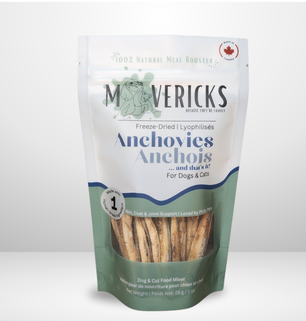 Freeze Dried Anchovies For Dogs & Cats, Dog & Cat Food Topper