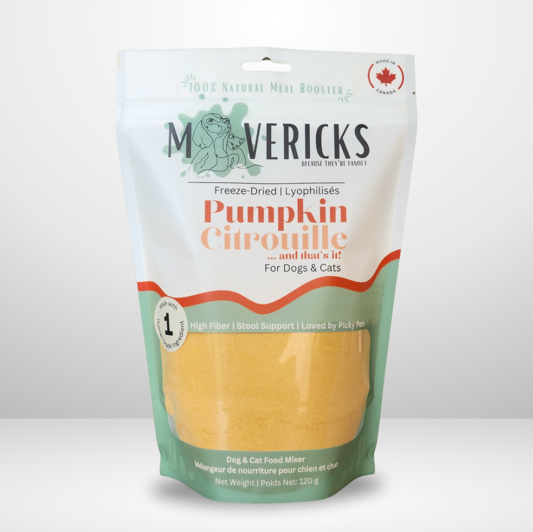 Freeze Dried Pumpkin for Dogs & Cats - Gut & Stool Support Dog and Cat Food Topper
