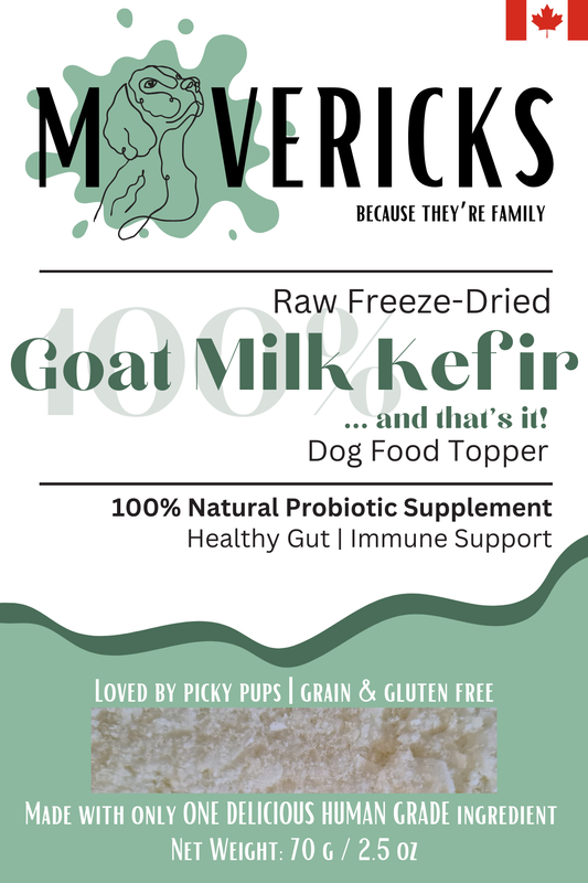 Freeze Dried Goat Milk Kefir for Dogs - Gut Support Dog Food Topper